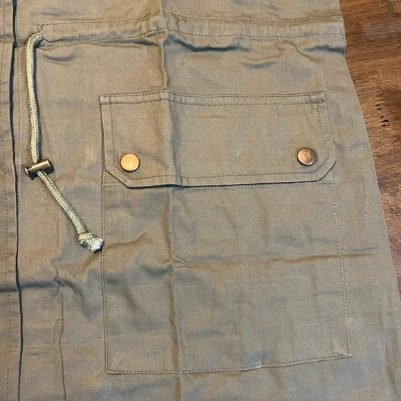 Hayden Olive Utility Jacket with Colorful Embroidery - Picture 10 of 12